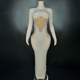 2024 Elegant Luxury Fashion Women's Autumn New Host Stage Performance Long Company Party Dress
