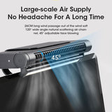 Hanging Bladeless Fan - Rechargeable, Adjustable Angle, Low Noise For Computer Screen & Office