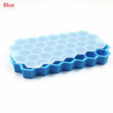 Home Refrigerator Ice Cube Tray 37 Ice Tray Cube Mold Storage Containers Molds Kitchen Silicone Flexible Honeycomb Tray Mold