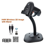 Holyhah Barcode Scanner H4 wired H4W wireless and H4B Bluetooth 2D barcode reader
