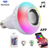E27 Wireless Bluetooth Speaker +12W RGB Bulb LED Lamp 110V 220V Led Light Music Player Audio with Remote Control Smart Electronics