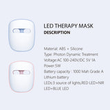 Facial Color Light Beauty Instrument Red Blue LED Beauty Mask Photon Whitening Rejuvenation Instrument Home Beauty Instrument