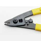 Optical fiber three-port Miller clamp and stripper