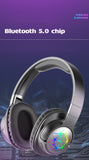 Wireless 5.0 Headphone Bluetooth Headset Hifi Sport Earphone with Microphone Long Battery Life Gaming Headphones