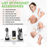 Body Sculpting Cavitation Ultrasonic Machine Multifunction Skin Care Tool Cellulite And Fat Massager Face Lifting Beauty Device