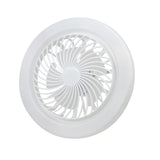 E27 Small Silent Ceiling Fan with LED Light - Color Temperature Dimmable, Lamp with Adjustable Fan Speeds