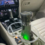 CRUSHER Acrylic LED Tobacco Pipe Hookah Set with Grass Herb Bowl Narguile Complete for Car Pipes Smoking Accessories