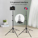 Adjustable 200cm 4-Leg Metal Tripod Stand 1/4 Inch Screw for Studio Reflector Softbox LED Video Ring Light