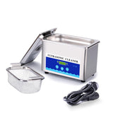 Stainless Steel Ultrasonic Cleaner Bath, Digital Ultrasound Wave, Cleaning Tank for Coins, Nail Tool Part, 800ml