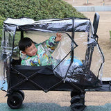 Camping Trolley Rain Garden Picnic Wagon Stroller Cart Waterproof Cover With Double Zips Outdoor Hiking Accessories