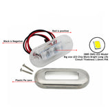 4pcs Boat Marine Grade 24V Large Waterproof Cool Blue LED Courtesy Lights Stair Deck Lamp boat lightings