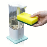 1pc Smart Touchless Lotion Dispenser, Automatic Dish Soap Dispenser For Sink, 550ml Large Capacity Save Detergent Liquid Detergent Dispenser