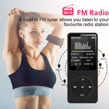 MP3 Player USB Charging Record Digital Display Screen Media Lossless Portable Pocket Sports Running Walking Music Play Hot Sale