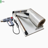 220V seag, cutting shrinking hine, plastic bag seag hine with hot air gun and a roll of POF film packag
