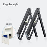 Multifunctional living room cold rolled steel wall-mounted hardware concealed folding stool