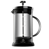 1pc French Press Coffee Maker, 11.8/20.2oz, Heat Resistant Thickened Glass, 4 Level Filtration System