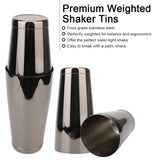 Stainless Steel For Home Bar Party Jigger Muddler Pourer Ice Tong Barware Boston Shaker 10pcs/13pcs Set Cocktail Shaker Bar Set