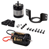 540 Brushed Motor 35T With 1:5 Reduction Gearbox For 1/14 Trailer 1/10 RC Car Crawler Axial SCX10 Traxxas TRX4 Replacement