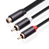 RCA Cable 2 RCA Male To 1 RCA Female Adapter Audio Cable Aux Cable For Iphone Edifer Home Theater DVD VCD Headphones