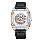 GUANQIN Top Brand Luxury New Men's watches Luminous Waterproof Leather Watch For Men Mechanical Sapphire mirror Automatic Watch