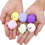 Squishy 24Pcs Party Favors for Kids, Mochi Toy Stress Reliever Anxiety Toys, Easter Basket Stuffers with Storage