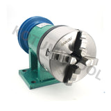 Household Assembly 125 Spindle 3 Jaw Chuck Flange Pulley Woodworking DIY Home Lathe Tool