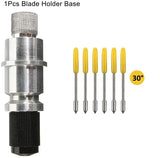 15PCS 30 Degree Graphtec CB09U CB09 Blades Vinyl Plotter Cutter + 1PCS Blade Holder Housing