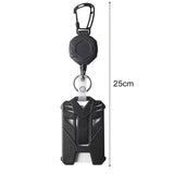 Easy-pull Card Heavy Duty Retractable Id Badge Holder with Stainless Steel Reel Vertical Lanyard for Easy