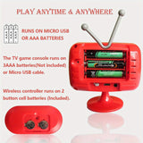 Wireless Dual 8-bit Game Console, Handheld Game Console, Classic Retro Mini TV Game Console