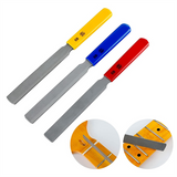 Bass Nut File Set, Carbon Steel Fret File, Guitar Repairing and Instrument Modifying Tools for Guitars,Bass