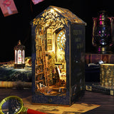 Book Nook Kit, DIY Booknook Bookshelf 3D Wooden Puzzle Decorative For Kids/Adults