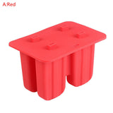Homemade Ice Cream Silicone Mold 4/10 Cavity Homemade Kitchen Silicone Popsicle Mold Reusable Popsicle Mold Making Sorbet Mould