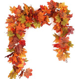 5.7FT Artificial Maple Leaf Garland - For Wedding & Thanksgiving Decor