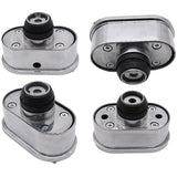 Aluminum & Kit Oval Air PCV Combo Finned Vae Cover Breather Chevy for Ford