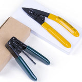 Optical fiber three-port Miller clamp and stripper