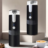 170ML Portable Automatic hine Compatible with Capsule & Ground Coffee for Camping Travel Hiking