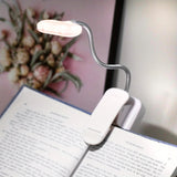 Book with clip, battery powered flexible reading light, portable night light for room decoration, 1 unit