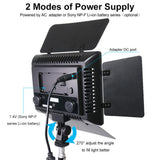 3200K-6500K Video Light Panel Led-300 Pro Led Bi-Color Photography Lighting Panel Camera Photo Studio Fill Lamp with Charger