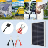 300W Solar Panel + 10A/20A/30A/40A/50A/60A/100A Charge Controller Set 12V Energy Charging Plate High Efficiency Power Bank