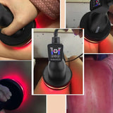 Electric Far Infrared Meridian Massage Brush Vibration Heating Scraping hine Acupressure Microcurrent Body Massager 100-240V