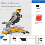 220V 10 Inch Multifunctional Electric Saw Household 45 Degree High-Precision Woodworking Cutting Miter Sawing Aluminum hine