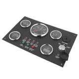 12V 24V Gauge Cluster Oil Pressure Level Water Temperature Voltage Display with Ignition Keys