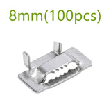 304 Stainless Steel Reel Multi-Purpose Locking Cable Tie Tooth Buckle Connector for Electric Pole Sign Board Pipee