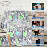 Glow In The Dark Kids, Toddler Blanket Boys, Dinosaur Gifts For Boys/Kids(A) Durable