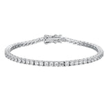 Simple Sterling Silver Bracelet Full Of Diamond Girl Girlfriends Birthday Gift