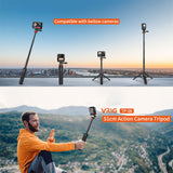 Extend Selfie Stick Tripod Mini Portable Vlog Tripod for Gopro Hero 11 10 9 8 7 6 5 Osmo Action Insta 360 One R X3