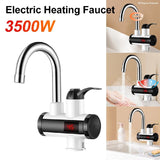 Electric Heater Tankless Instant Faucet Cold Hot Water With LED Display For Kitchen Bathroom