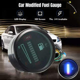 Top-2X 24V 2 Inch 52Mm Universal Car Motorcycle Level Meter LED Light Display Fuel Tank Gauge Boat Truck RV