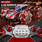 1:14 Gravity Gesture Sensor Light Spray Cool Remote Control Stunt Car Children's 4WD Off-road Vehicle Toy