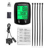 Digital Speed Odometer Motorcycle Speedometer Clock Temp Tester Meter Night Vision Waterproof Backlight Bike Bicycle Computer